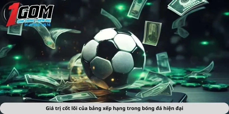 Giá trị cốt lõi của bảng xếp hạng trong bóng đá hiện đại