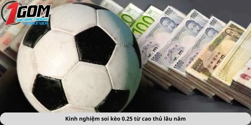 Kinh nghiệm soi kèo 0.25 từ cao thủ lâu năm
