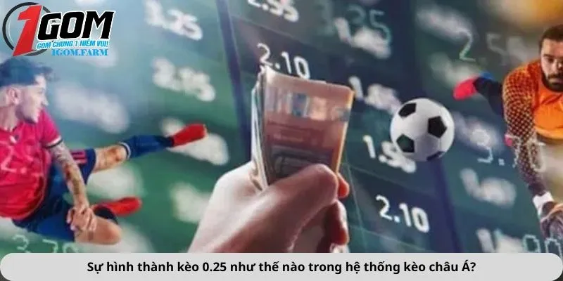 Sự hình thành kèo 0.25 như thế nào trong hệ thống kèo châu Á?