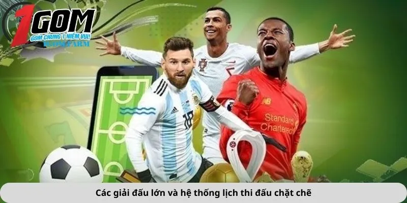 Các giải đấu lớn và hệ thống lịch thi đấu chặt chẽ